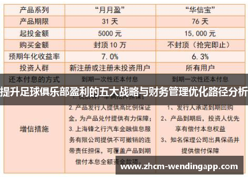 提升足球俱乐部盈利的五大战略与财务管理优化路径分析